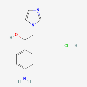 N-(4-Amino-alpha-hydroxyphenethyl)imidazole hydrochloride