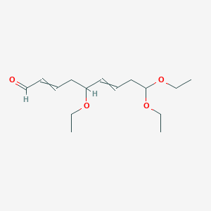 molecular formula C15H26O4 B14430139 5,9,9-Triethoxynona-2,6-dienal CAS No. 82670-39-1