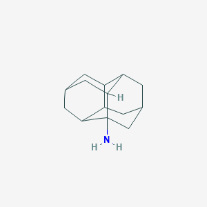 molecular formula C14H21N B14430158 Pentacyclo[7.3.1.14,12.02,7.06,11]tetradecan-1-amine 