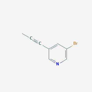 B1443019 3-Bromo-5-(prop-1-yn-1-yl)pyridine CAS No. 917772-69-1