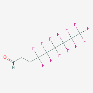 molecular formula C9H5F13O B14430202 Nonanal, 4,4,5,5,6,6,7,7,8,8,9,9,9-tridecafluoro- CAS No. 83957-58-8