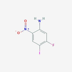 molecular formula C6H4FIN2O2 B1443021 5-Fluoro-4-iodo-2-nitrobenzenamine CAS No. 1219741-86-2