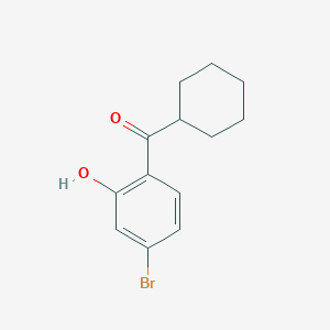 (4-Bromo-2-hydroxyphenyl)(cyclohexyl)methanone