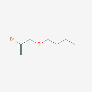 molecular formula C7H13BrO B14430227 1-[(2-Bromoprop-2-EN-1-YL)oxy]butane CAS No. 79629-39-3