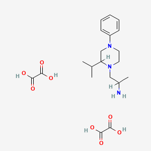 oxalic acid;1-(4-phenyl-2-propan-2-ylpiperazin-1-yl)propan-2-amine