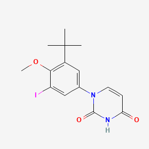 B1443024 1-(3-tert-Butyl-5-iodo-4-methoxyphenyl)pyrimidine-2,4(1H,3H)-dione CAS No. 1132940-53-4