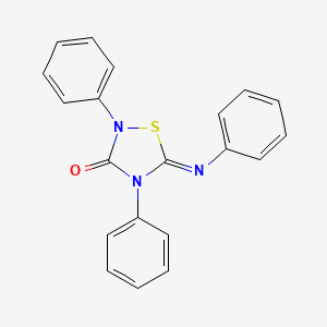 (5Z)-2,4-Diphenyl-5-(phenylimino)-1,2,4-thiadiazolidin-3-one