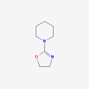 molecular formula C8H14N2O B14430261 Piperidine, 1-(4,5-dihydro-2-oxazolyl)- CAS No. 79493-72-4