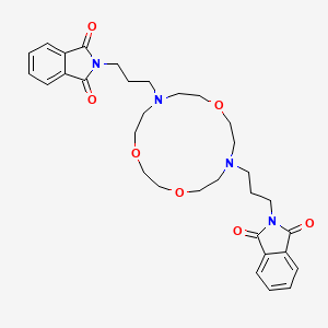 2-[3-[13-[3-(1,3-Dioxoisoindol-2-yl)propyl]-1,4,10-trioxa-7,13-diazacyclopentadec-7-yl]propyl]isoindole-1,3-dione