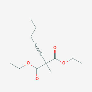 molecular formula C13H20O4 B14430292 Diethyl methyl(pent-1-yn-1-yl)propanedioate CAS No. 83067-48-5