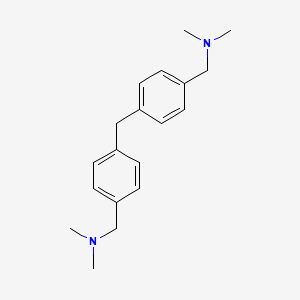 molecular formula C19H26N2 B14430297 N,N'-{Methylenebis[(4,1-phenylene)methylene]}bis(N-methylmethanamine) CAS No. 83038-25-9