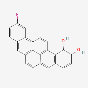 Benzo(rst)pentaphene-1,2-diol, 11-fluoro-1,2-dihydro-