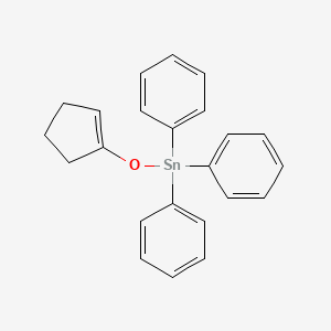 [(Cyclopent-1-en-1-yl)oxy](triphenyl)stannane