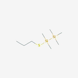 1,1,1,2,2-Pentamethyl-2-(propylsulfanyl)disilane