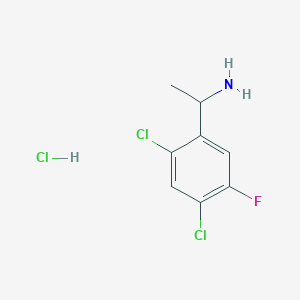1-(2,4-Dichloro-5-fluorophenyl)ethan-1-amine hydrochloride