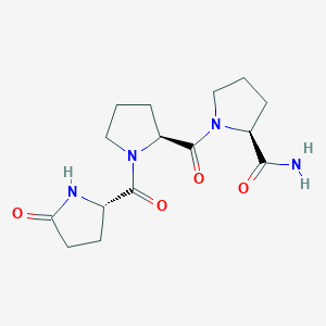 molecular formula C15H22N4O4 B14430345 5-Oxo-L-prolyl-L-prolyl-L-prolinamide CAS No. 78058-04-5