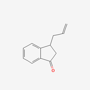 molecular formula C12H12O B14430346 3-(Prop-2-en-1-yl)-2,3-dihydro-1H-inden-1-one CAS No. 79046-08-5