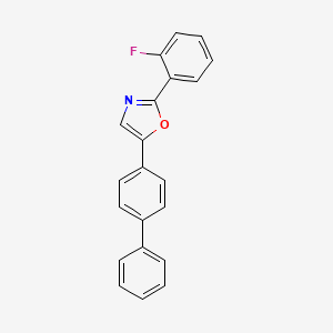 5-([1,1'-Biphenyl]-4-yl)-2-(2-fluorophenyl)-1,3-oxazole