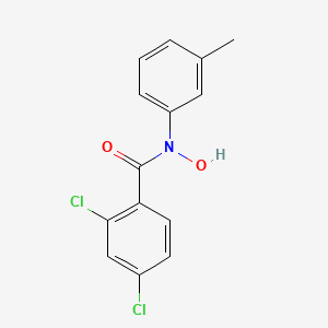 molecular formula C14H11Cl2NO2 B14430363 2,4-Dichloro-N-hydroxy-N-(3-methylphenyl)benzamide CAS No. 79115-35-8