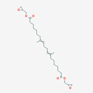 molecular formula C28H46O6 B14430382 Bis(oxiran-2-ylmethyl) 8,13-dimethylicosa-8,12-dienedioate CAS No. 78352-82-6