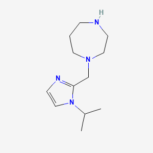 molecular formula C12H22N4 B1443039 1-{[1-(propan-2-yl)-1H-imidazol-2-yl]methyl}-1,4-diazepane CAS No. 1334147-94-2