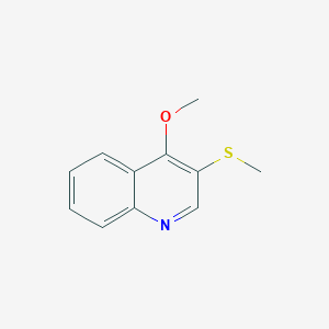 molecular formula C11H11NOS B14430392 4-Methoxy-3-(methylsulfanyl)quinoline CAS No. 83936-11-2