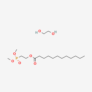 2-Dimethoxyphosphorylethyl dodecanoate;ethane-1,2-diol