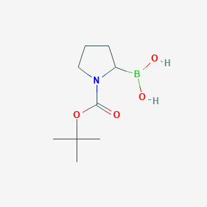 B144304 1-N-Boc-pyrrolidin-2-ylboronic acid CAS No. 149682-75-7