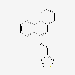 molecular formula C20H14S B14430407 3-[2-(Phenanthren-9-yl)ethenyl]thiophene CAS No. 80819-42-7