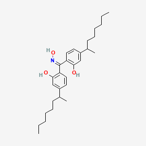 6-{(Hydroxyamino)[2-hydroxy-4-(octan-2-yl)phenyl]methylidene}-3-(octan-2-yl)cyclohexa-2,4-dien-1-one