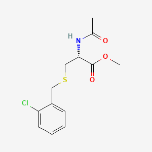 L-Cysteine, N-acetyl-S-((2-chlorophenyl)methyl)-, methyl ester