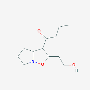 1-[2-(2-Hydroxyethyl)hexahydropyrrolo[1,2-b][1,2]oxazol-3-yl]butan-1-one