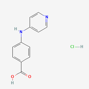 molecular formula C12H11ClN2O2 B1443055 4-[(吡啶-4-基)氨基]苯甲酸盐酸盐 CAS No. 857540-43-3