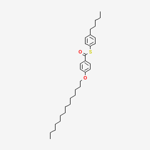 Benzenecarbothioic acid, 4-(tetradecyloxy)-, S-(4-pentylphenyl) ester