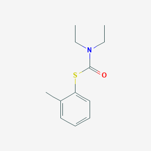 molecular formula C12H17NOS B14430580 Carbamothioic acid, diethyl-, S-(2-methylphenyl) ester CAS No. 82125-34-6