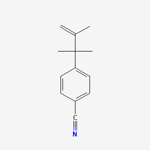 molecular formula C13H15N B14430600 Benzonitrile, 4-(1,1,2-trimethyl-2-propenyl)- CAS No. 77587-05-4