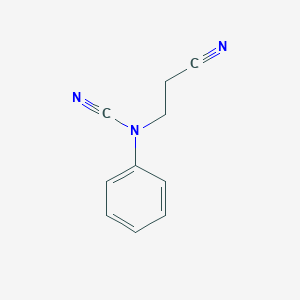 molecular formula C10H9N3 B14430617 (2-Cyanoethyl)phenylcyanamide CAS No. 78331-52-9