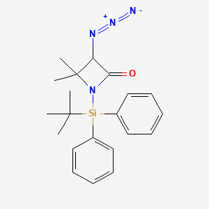 3-Azido-1-[tert-butyl(diphenyl)silyl]-4,4-dimethylazetidin-2-one