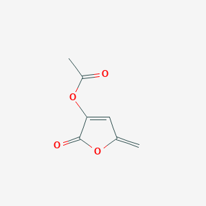 2(5H)-Furanone, 3-(acetyloxy)-5-methylene-