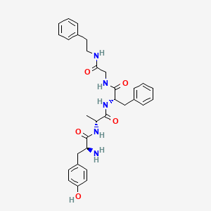 molecular formula C31H37N5O5 B14430670 L-Tyrosyl-D-alanyl-L-phenylalanyl-N-(2-phenylethyl)glycinamide CAS No. 83579-05-9