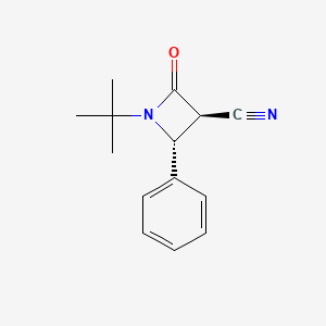 (3R,4R)-1-tert-Butyl-2-oxo-4-phenylazetidine-3-carbonitrile