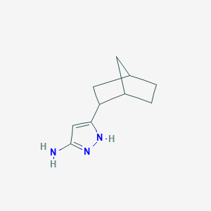 molecular formula C10H15N3 B1443069 5-(双环[2.2.1]庚烷-2-基)-1H-吡唑-3-胺 CAS No. 1326303-91-6