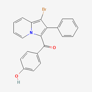 (1-Bromo-2-phenylindolizin-3-yl)(4-hydroxyphenyl)methanone