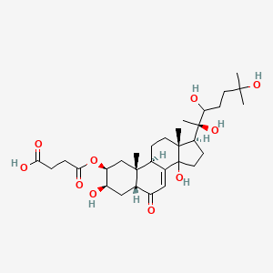 Cholest-7-en-6-one, 2-(3-carboxy-1-oxopropoxy)-3,14,20,22,25-pentahydroxy-, (2beta,3beta,5beta,22R)-