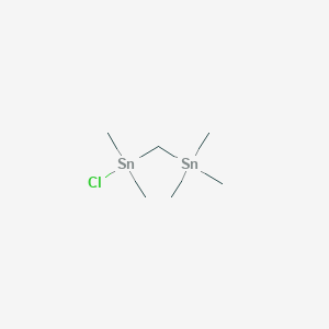 Chloro(dimethyl)[(trimethylstannyl)methyl]stannane