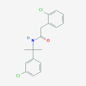 2-(2-Chlorophenyl)-N-[2-(3-chlorophenyl)propan-2-yl]acetamide