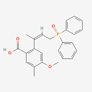 2-[(Z)-4-diphenylphosphorylbut-2-en-2-yl]-4-methoxy-5-methylbenzoic acid