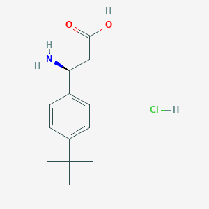 molecular formula C13H20ClNO2 B1443085 (3S)-3-氨基-3-(4-叔丁基苯基)丙酸盐酸盐 CAS No. 1354970-50-5
