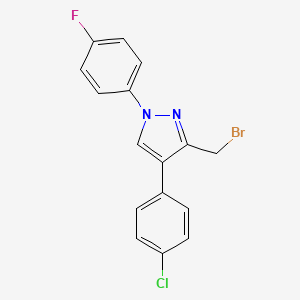 3-(Bromomethyl)-4-(4-chlorophenyl)-1-(4-fluorophenyl)-1H-pyrazole