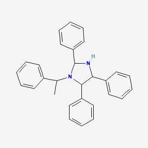 2,4,5-Triphenyl-1-(1-phenylethyl)imidazolidine